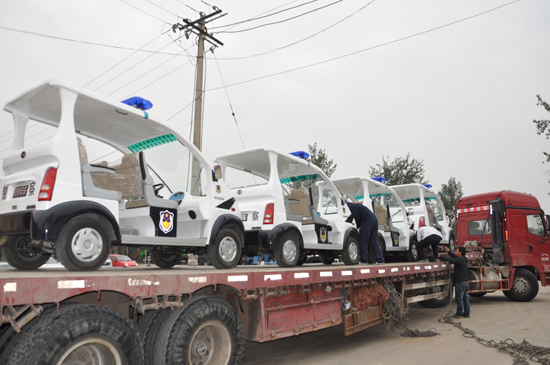 山西電動(dòng)巡邏車發(fā)車，“牽走”稷山縣居民煩惱