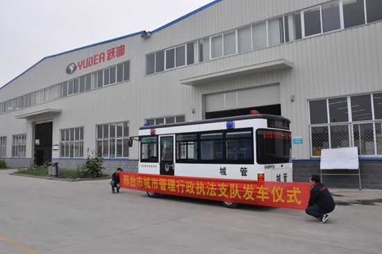 河北邢臺：移動警務(wù)室接車，開啟市容市貌治理